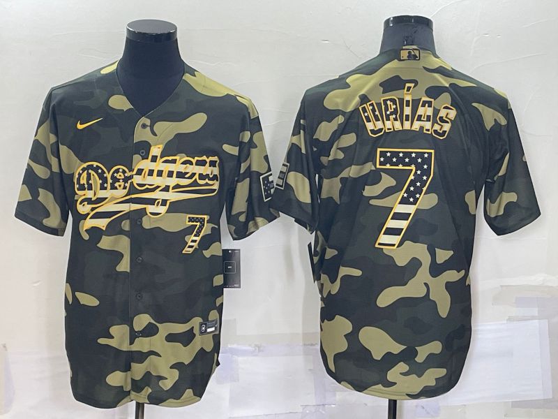 Men Los Angeles Dodgers #7 Urias National flag Camo Nike 2022 MLB Jersey->los angeles dodgers->MLB Jersey